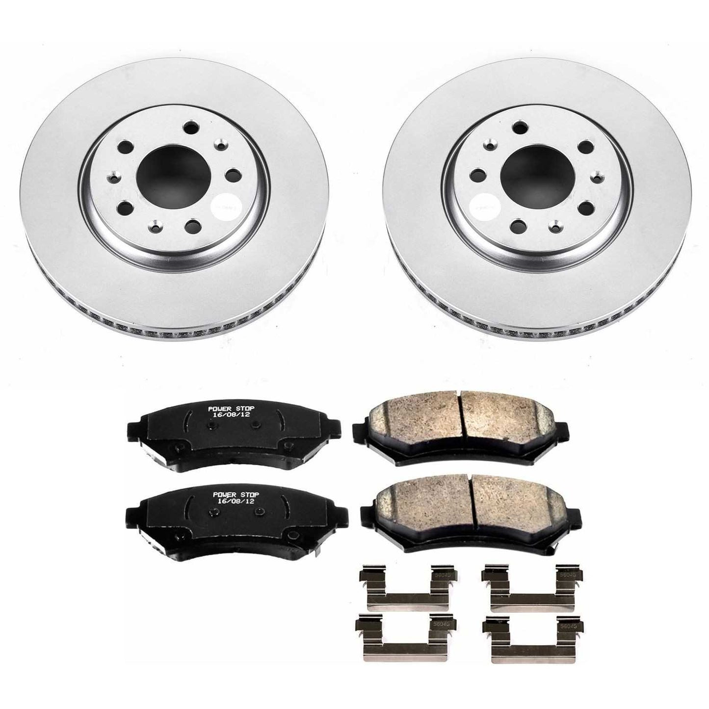 PowerStop Power Stop 2004 Cadillac Seville Front Z17 Evolution Geomet Coated Brake Kit CRK2975