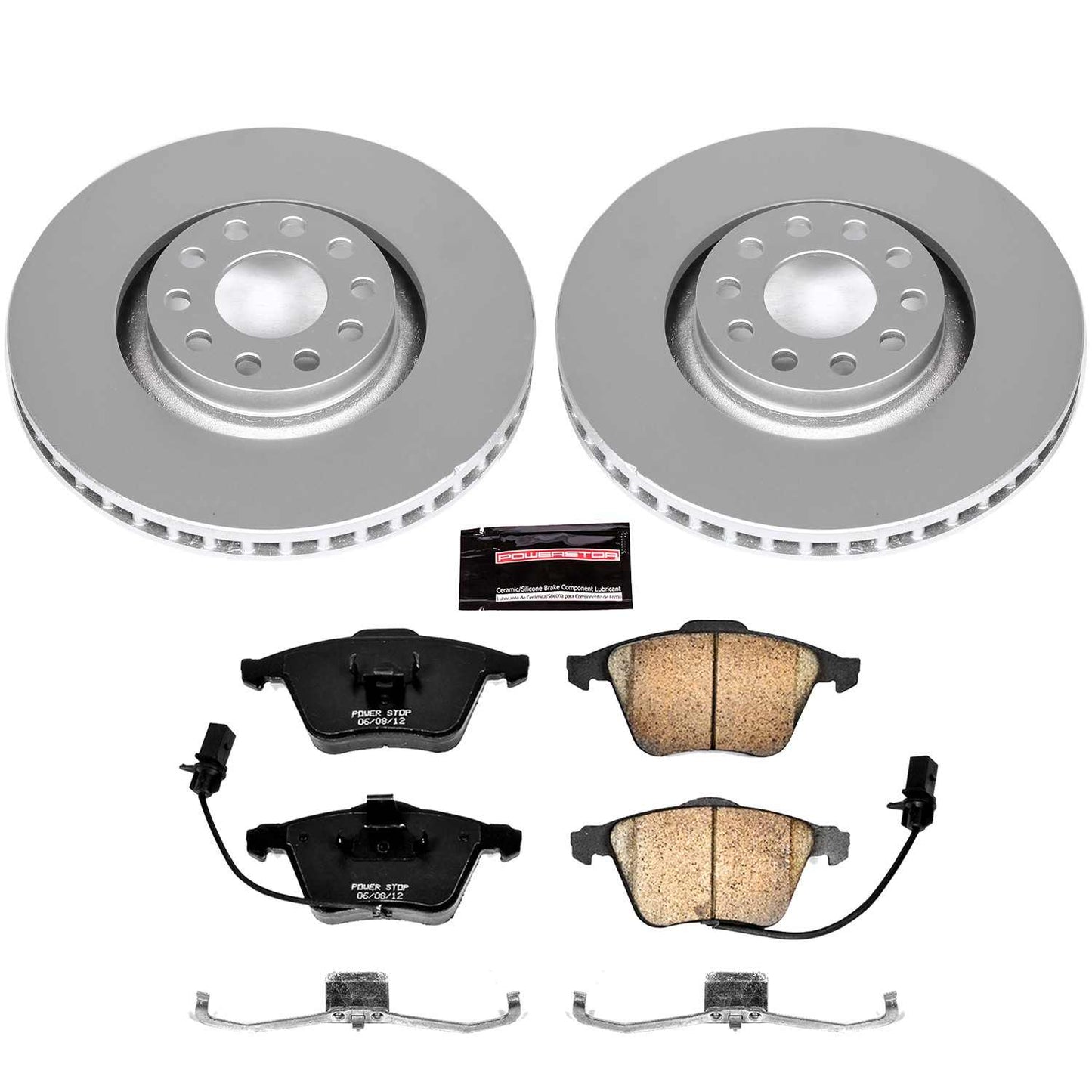 PowerStop Power Stop 05-09 Audi A4 Front Z23 Evolution Sport Coated Brake Kit CRK2990