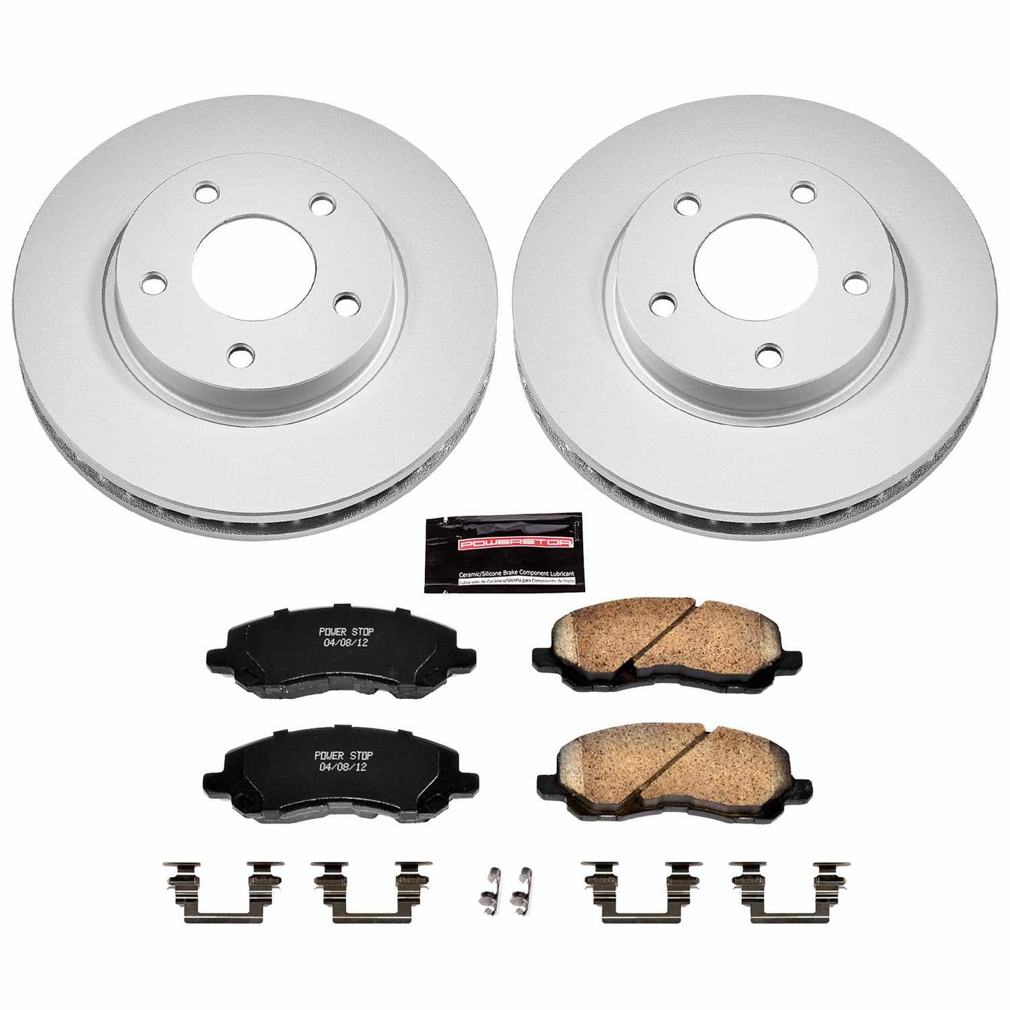 PowerStop Power Stop 07-12 Dodge Caliber Front Z17 Evolution Geomet Coated Brake Kit CRK2992