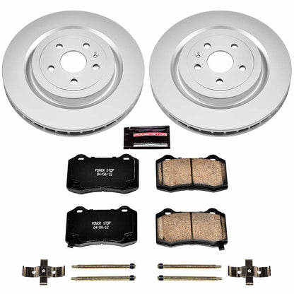 PowerStop Power Stop 09-15 Cadillac CTS Rear Z17 Evolution Geomet Coated Brake Kit CRK3019