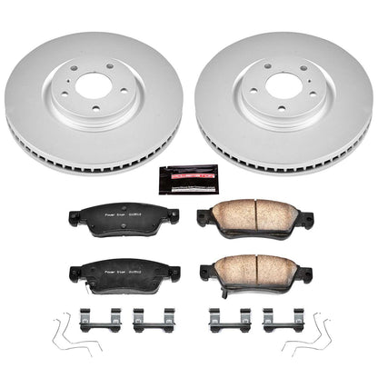 PowerStop Power Stop 07-08 Infiniti G35 Front Z17 Evolution Geomet Coated Brake Kit CRK3022