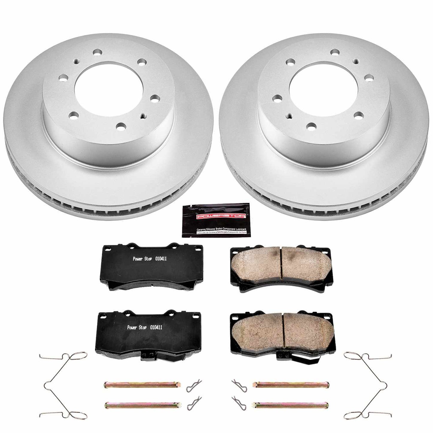 PowerStop Power Stop 06-10 Hummer H3 Front Z17 Evolution Geomet Coated Brake Kit CRK3035