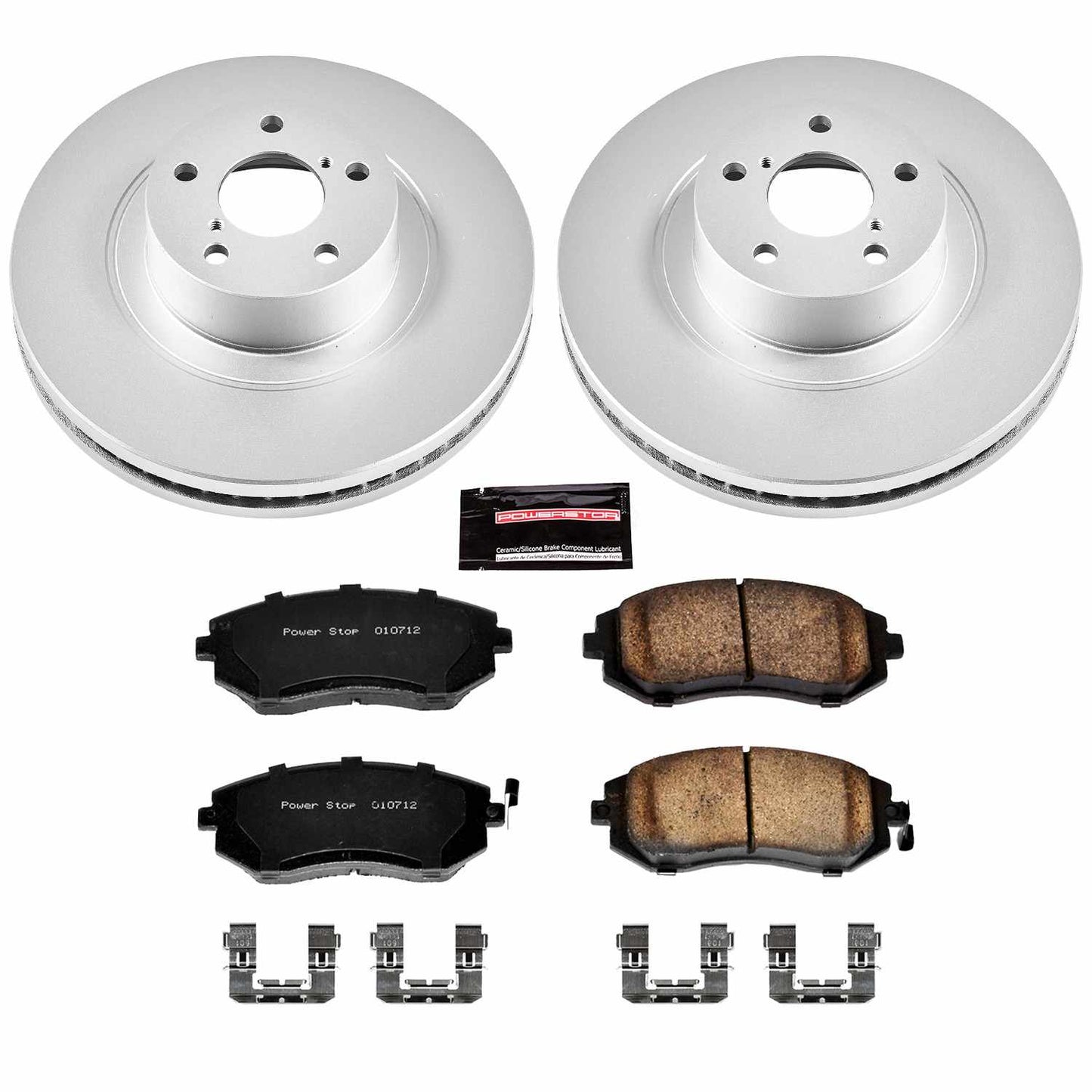 PowerStop Power Stop 04-06 Subaru Baja Front Z17 Evolution Geomet Coated Brake Kit CRK3038