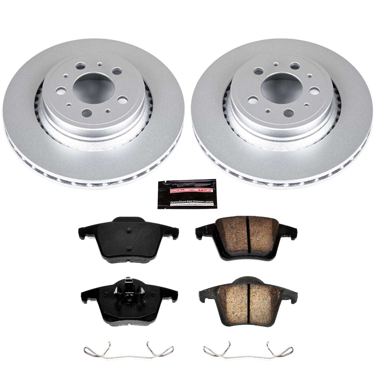 PowerStop Power Stop 03-14 Volvo XC90 Rear Z23 Evolution Sport Coated Brake Kit CRK3039