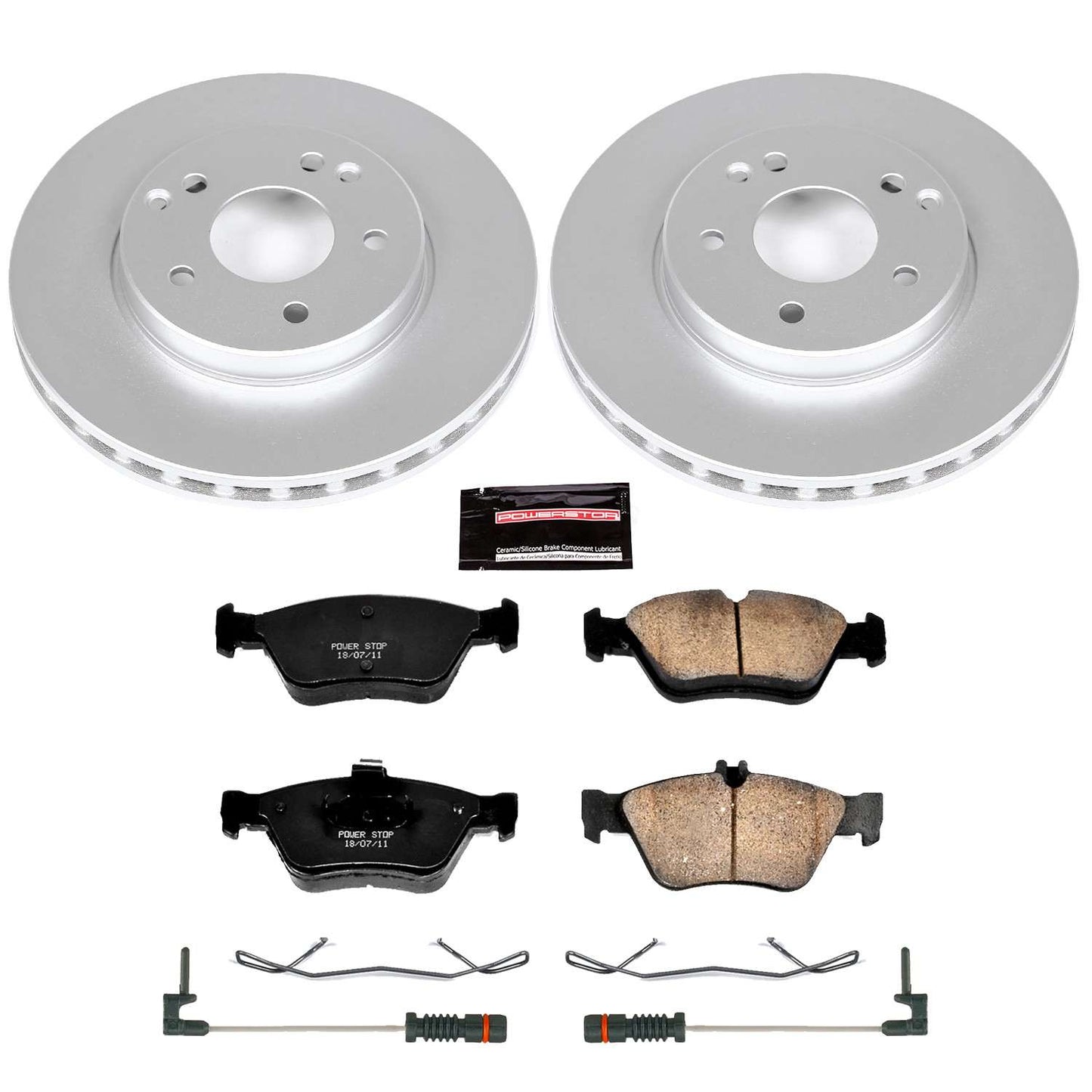 PowerStop Power Stop 99-00 Mercedes-Benz C230 Front Z23 Evolution Sport Coated Brake Kit CRK3047