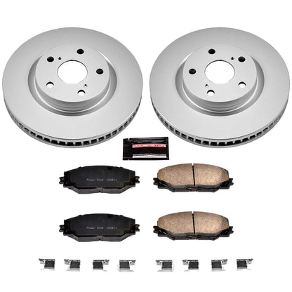 PowerStop Power Stop 09-10 Pontiac Vibe Front Z17 Evolution Geomet Coated Brake Kit CRK3054