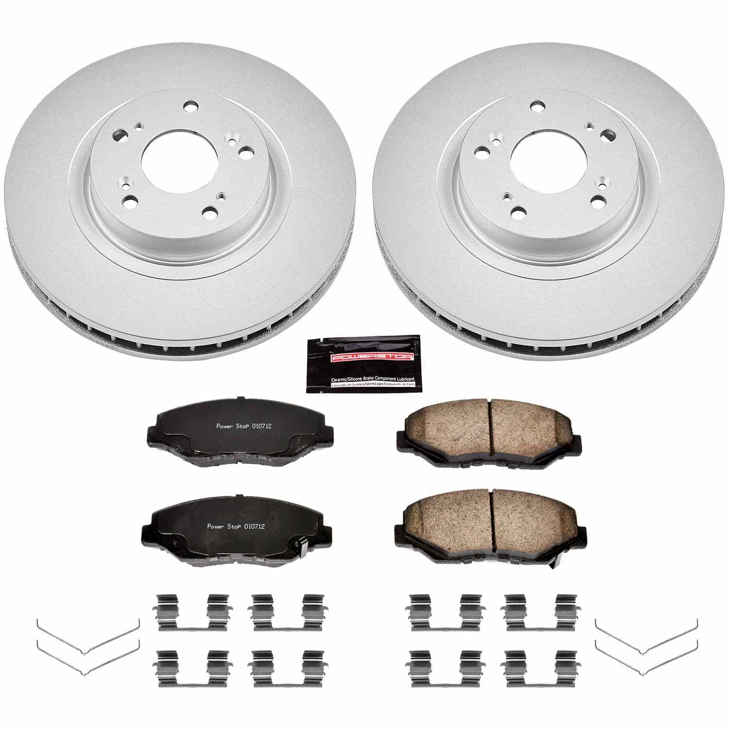 PowerStop Power Stop 13-15 Acura ILX Front Z17 Evolution Geomet Coated Brake Kit CRK3055