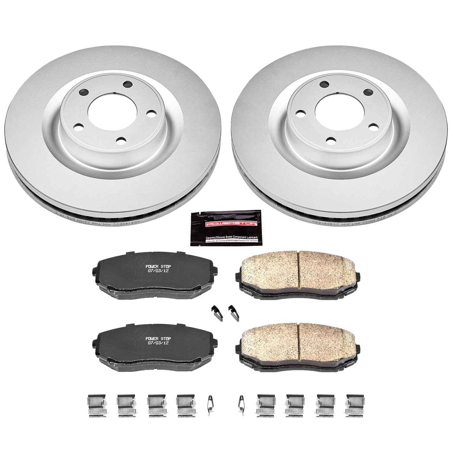 PowerStop Power Stop 07-15 Ford Edge Front Z17 Evolution Geomet Coated Brake Kit CRK3057