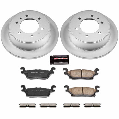 PowerStop Power Stop 06-10 Hummer H3 Rear Z17 Evolution Geomet Coated Brake Kit CRK3067