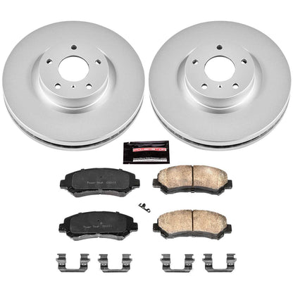 PowerStop Power Stop 09-14 Nissan Maxima Front Z17 Evolution Geomet Coated Brake Kit CRK3076