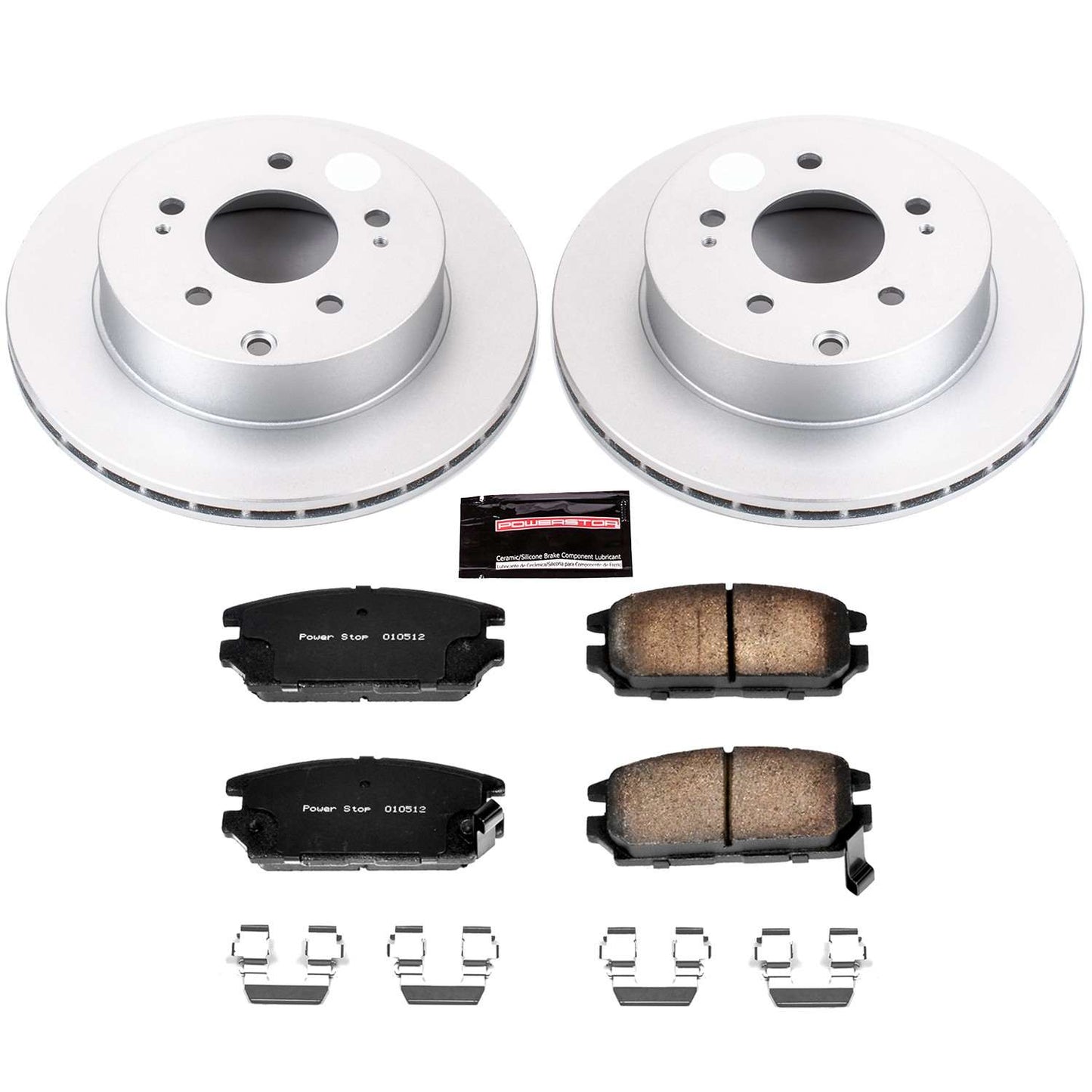 PowerStop Power Stop 06-12 Mitsubishi Eclipse Rear Z17 Evolution Geomet Coated Brake Kit CRK3079