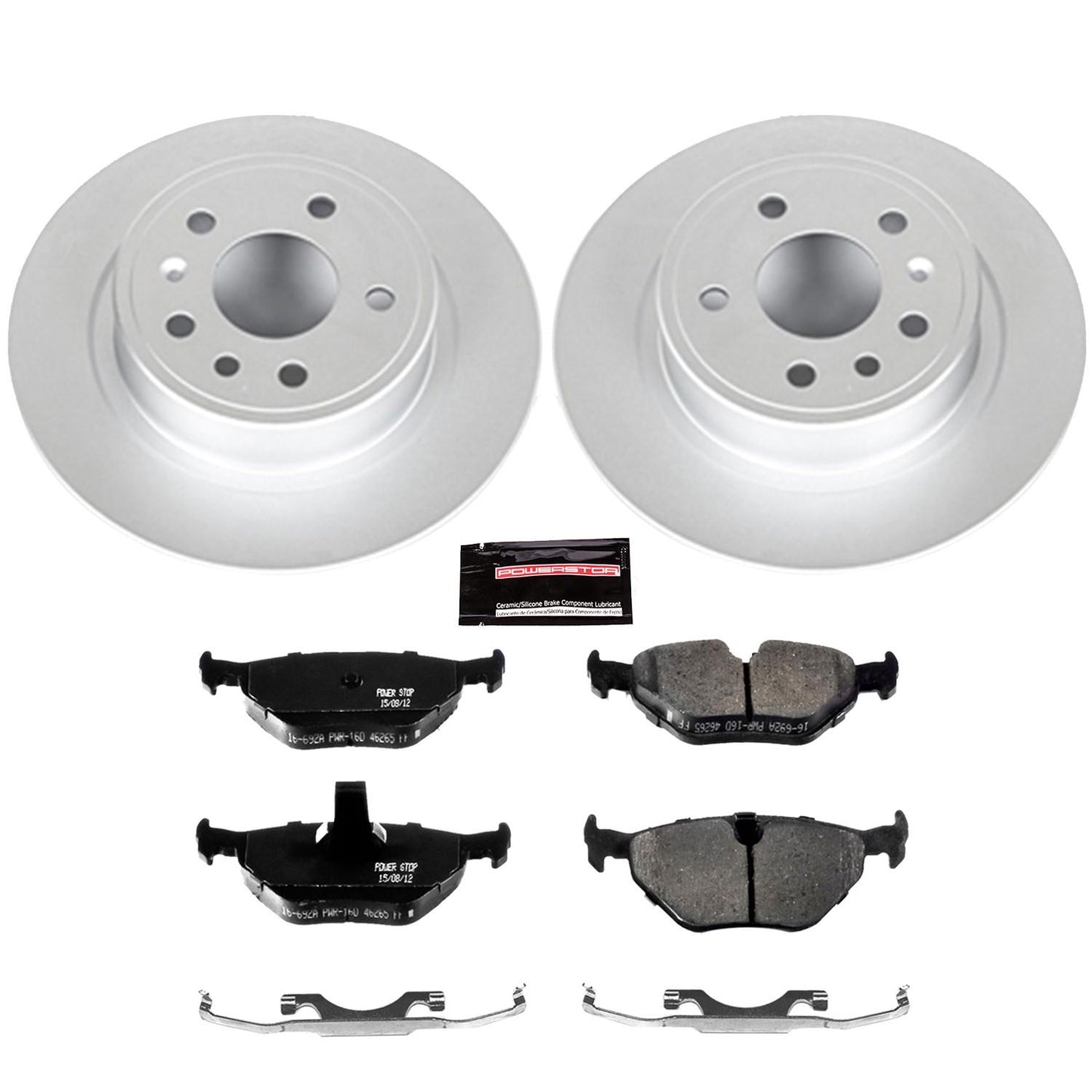 PowerStop Power Stop 99-10 Saab 9-5 Rear Z23 Evolution Sport Coated Brake Kit CRK3080
