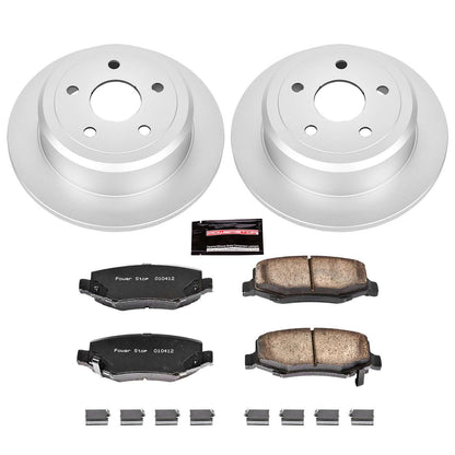PowerStop Power Stop 07-17 Jeep Wrangler Rear Z17 Evolution Geomet Coated Brake Kit CRK3090