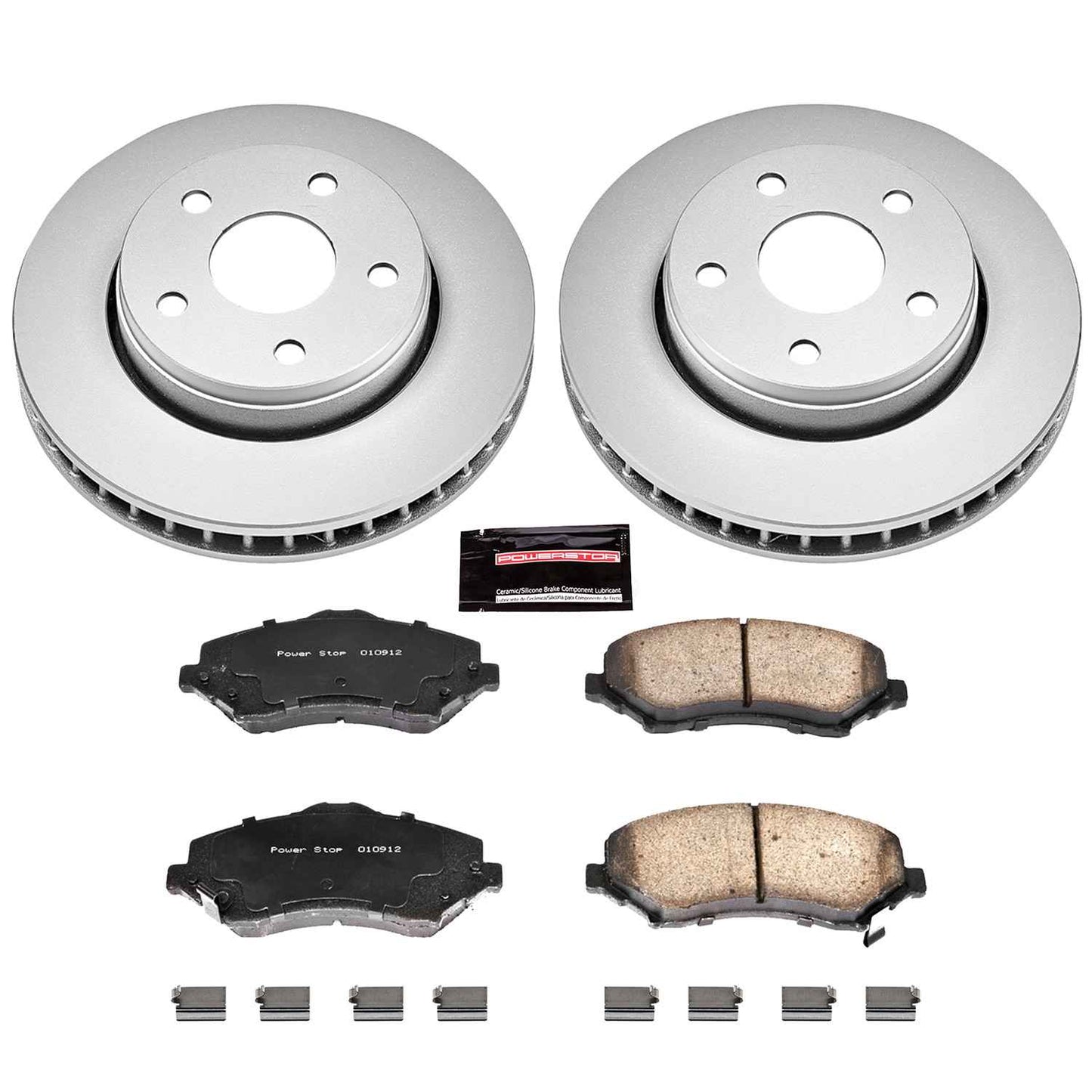 PowerStop Power Stop 07-17 Jeep Wrangler Front Z17 Evolution Geomet Coated Brake Kit CRK3097