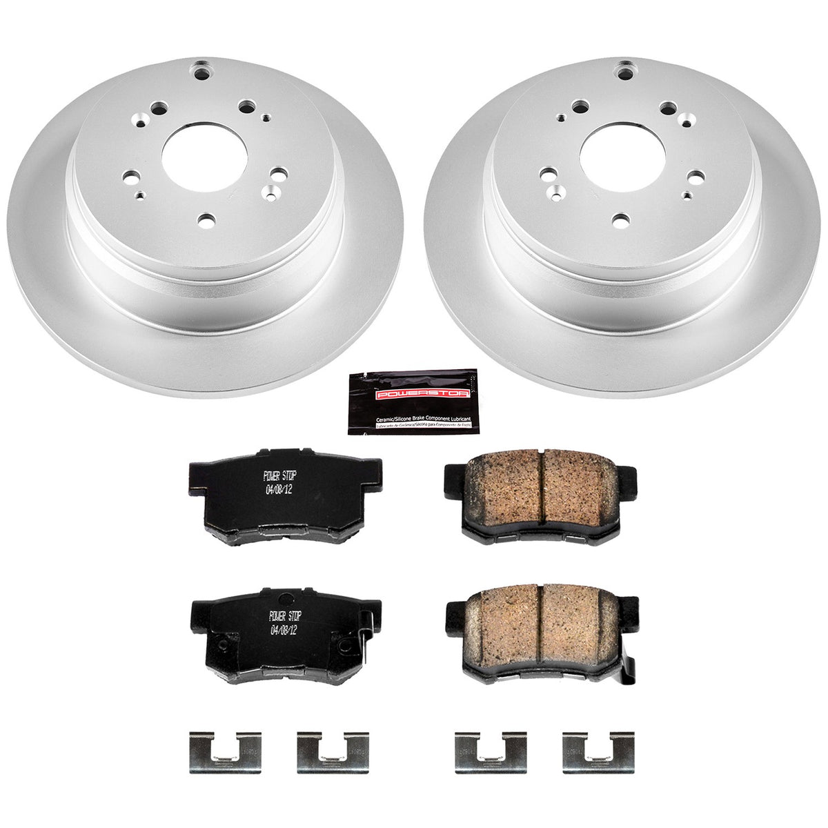 PowerStop Power Stop 07-09 Acura RDX Rear Z17 Evolution Geomet Coated Brake Kit CRK3098