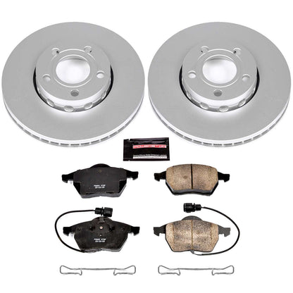 PowerStop Power Stop 95-97 Audi A6 Front Z23 Evolution Sport Coated Brake Kit CRK3104