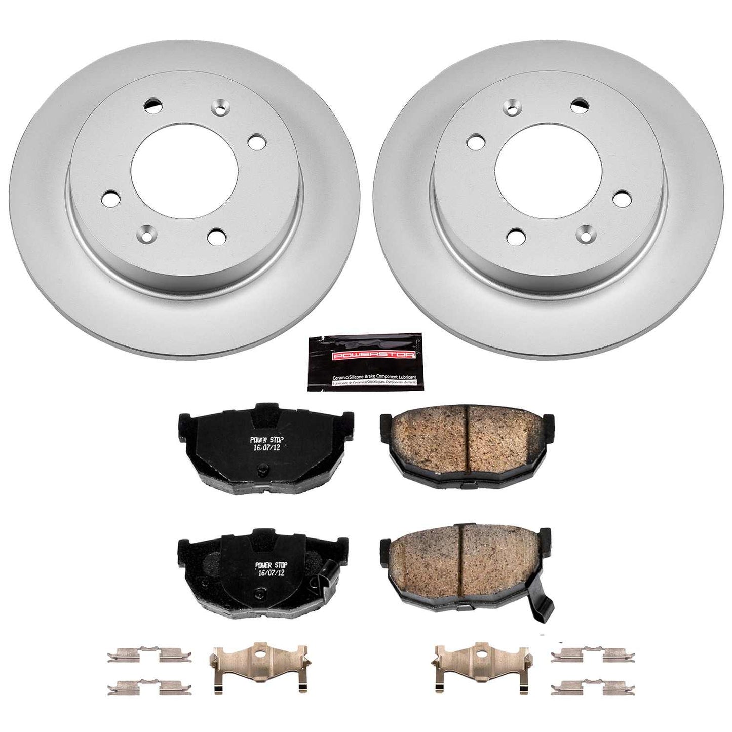 PowerStop Power Stop 97-06 Hyundai Elantra Rear Z17 Evolution Geomet Coated Brake Kit CRK3106
