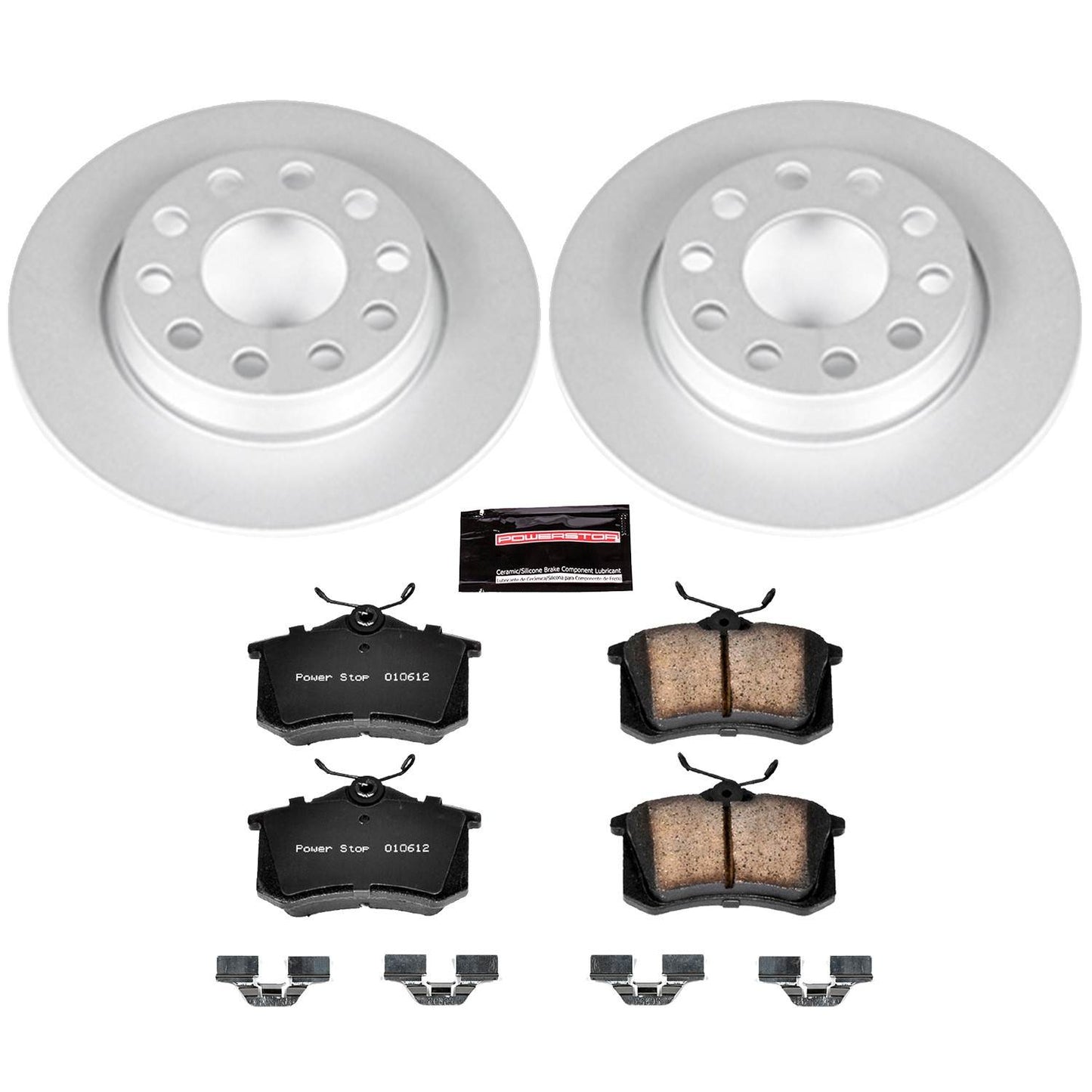 PowerStop Power Stop 02-05 Audi A4 Rear Z23 Evolution Sport Coated Brake Kit CRK3109