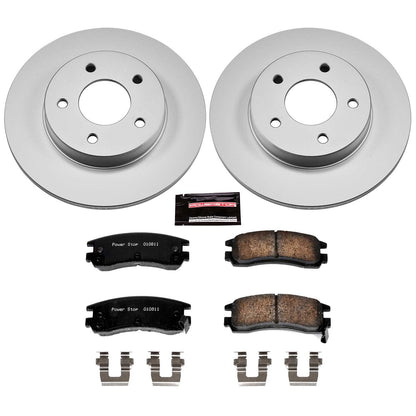 PowerStop Power Stop 94-96 Cadillac DeVille Rear Z17 Evolution Geomet Coated Brake Kit CRK3115