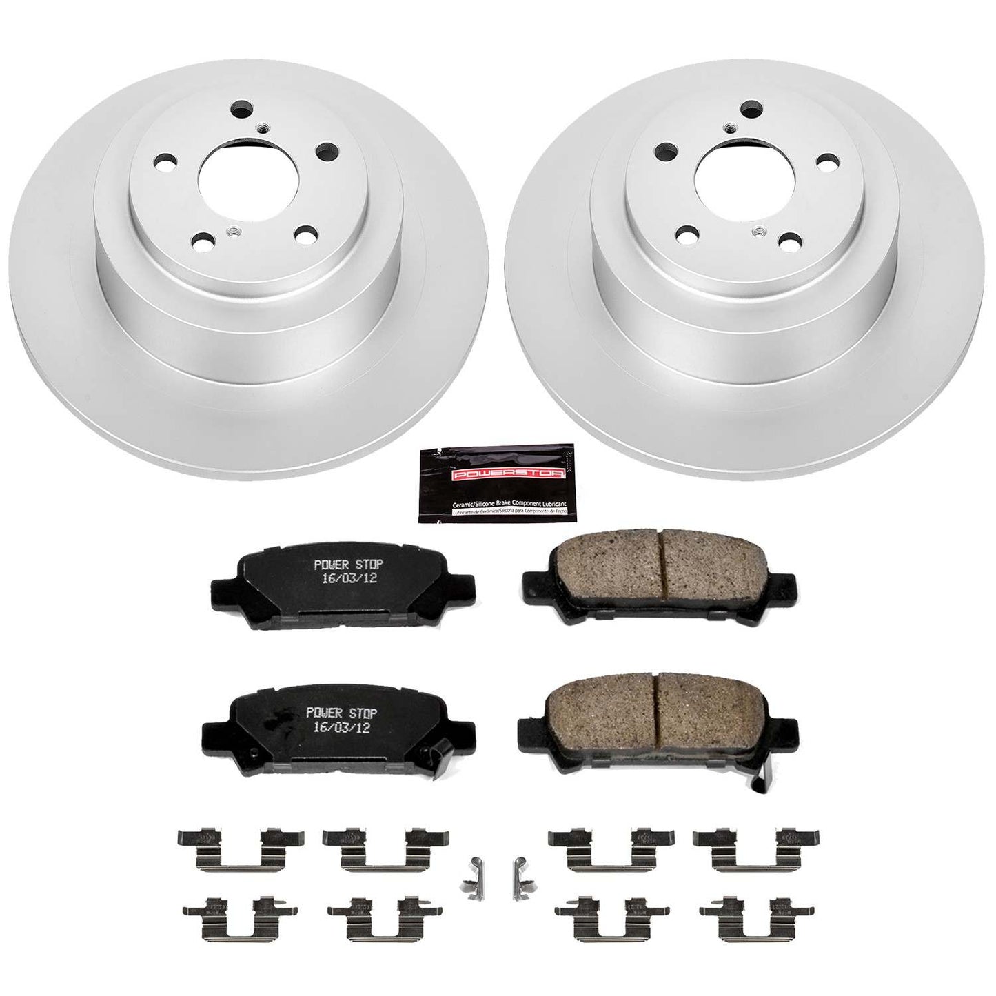 PowerStop Power Stop 03-06 Subaru Baja Rear Z17 Evolution Geomet Coated Brake Kit CRK3124