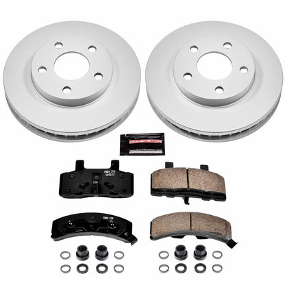 PowerStop Power Stop 91-93 Cadillac Commercial Chassis Front Z17 Evolution Geomet Coated Brake Kit CRK3132