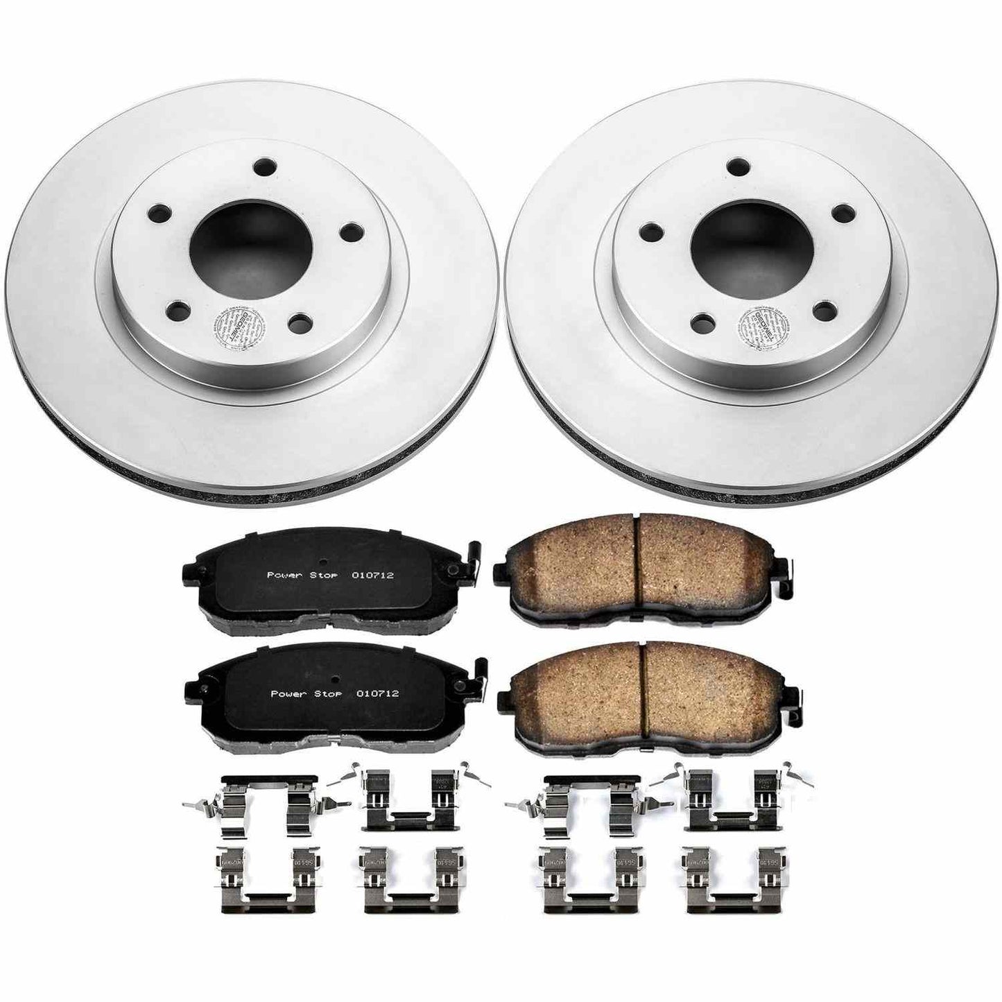 PowerStop Power Stop 99-01 Nissan Maxima Front Z17 Evolution Geomet Coated Brake Kit CRK3137