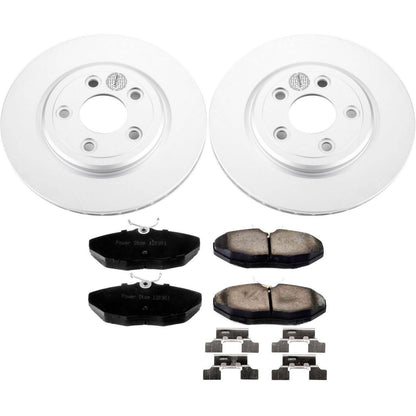 PowerStop Power Stop 03-05 Jaguar S-Type Rear Z17 Evolution Geomet Coated Brake Kit CRK3141