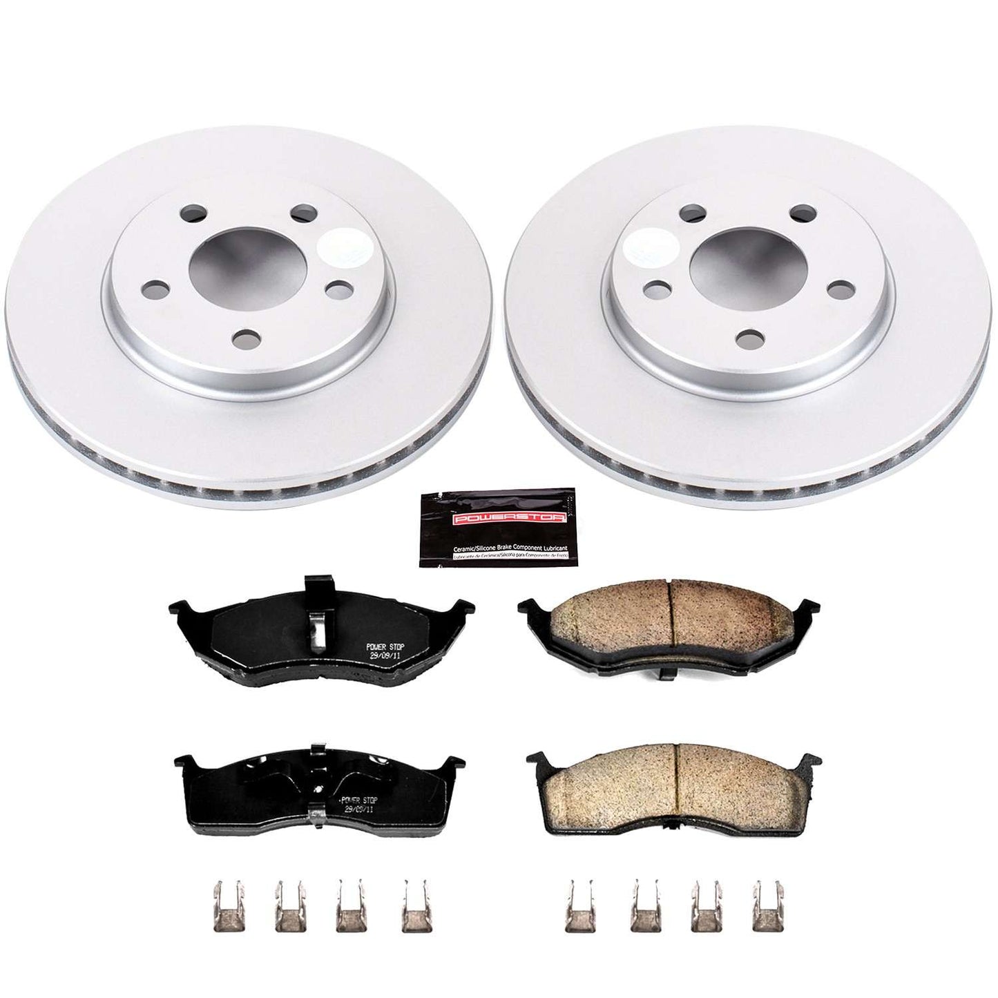 PowerStop Power Stop 00-05 Dodge Neon Front Z17 Evolution Geomet Coated Brake Kit CRK3143