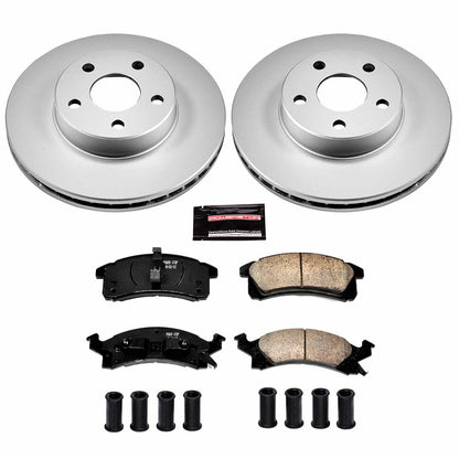 PowerStop Power Stop 90-98 Buick Skylark Front Z17 Evolution Geomet Coated Brake Kit CRK3156