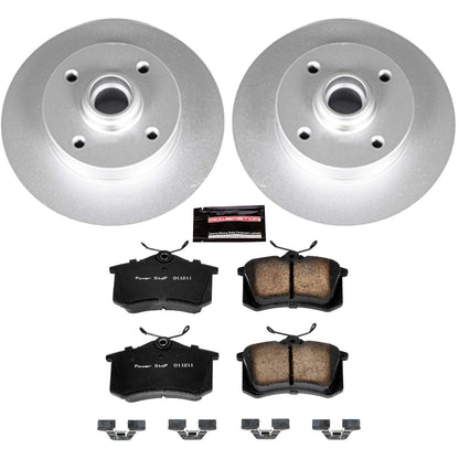 PowerStop Power Stop 90-92 Volkswagen Corrado Rear Z23 Evolution Sport Coated Brake Kit CRK370