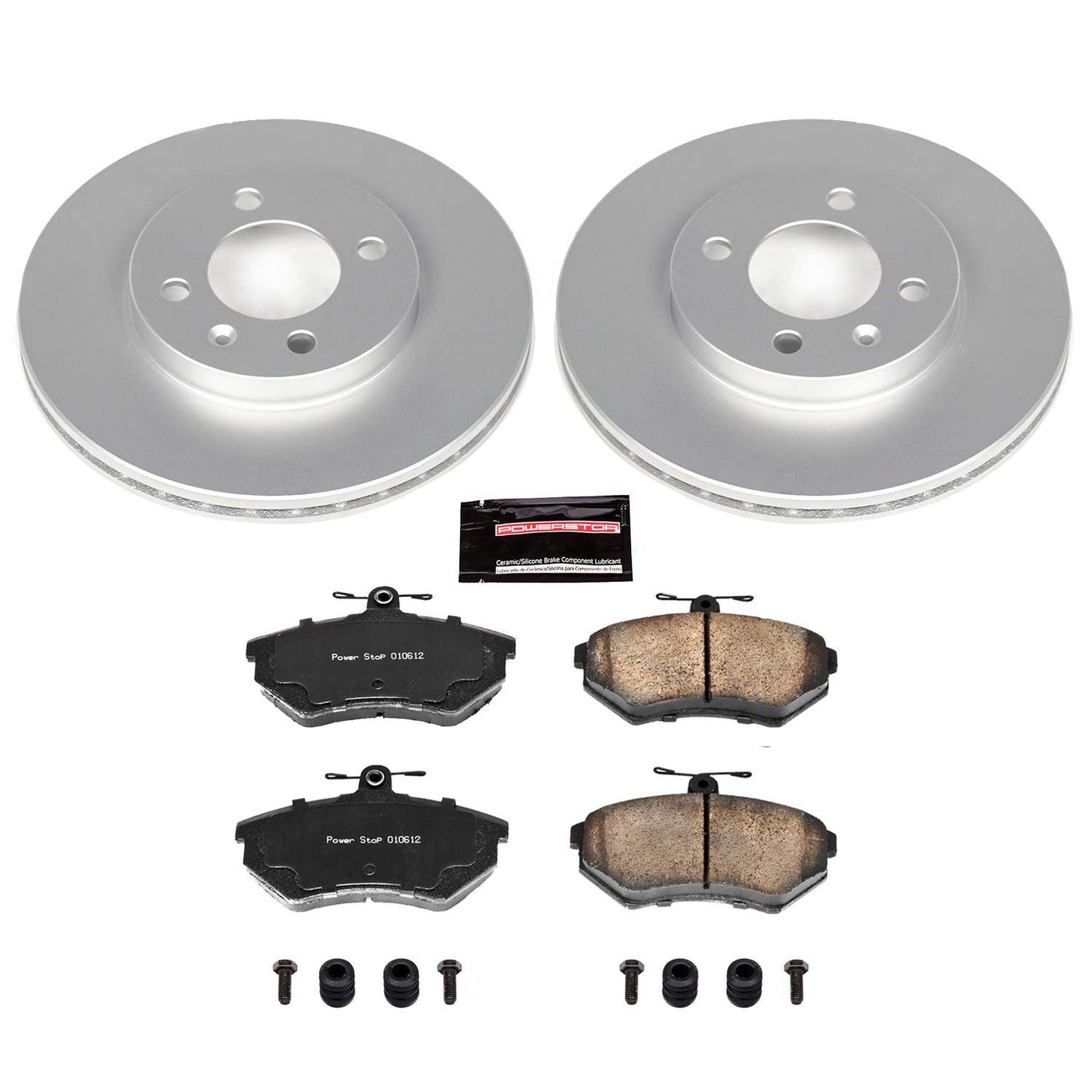 PowerStop Power Stop 95-02 Volkswagen Cabrio Front Z23 Evolution Sport Coated Brake Kit CRK374