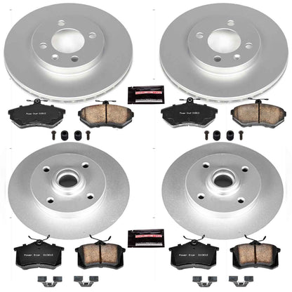 PowerStop Power Stop 99-02 Volkswagen Cabrio Front & Rear Z23 Evolution Sport Coated Brake Kit CRK375