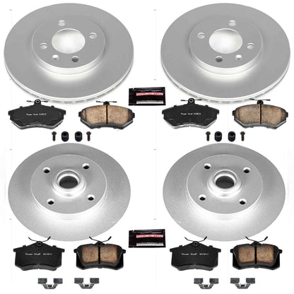 PowerStop Power Stop 95-97 Volkswagen Passat Front & Rear Z23 Evolution Sport Coated Brake Kit CRK376