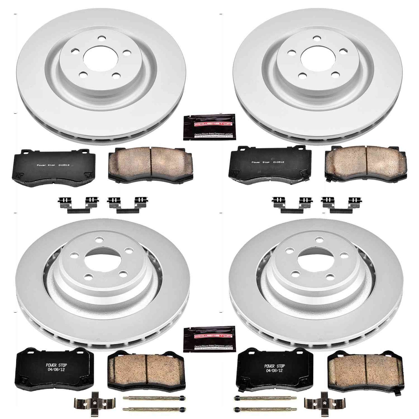 PowerStop Power Stop 05-10 Chrysler 300 Front & Rear Z17 Evolution Geomet Coated Brake Kit CRK4023