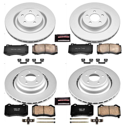 PowerStop Power Stop 05-10 Chrysler 300 Front & Rear Z17 Evolution Geomet Coated Brake Kit CRK4023