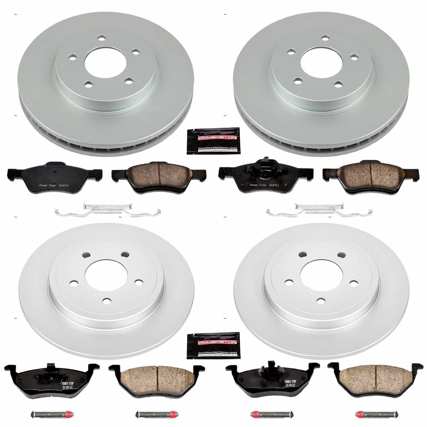 PowerStop Power Stop 05-07 Ford Escape Front & Rear Z17 Evolution Geomet Coated Brake Kit CRK4024
