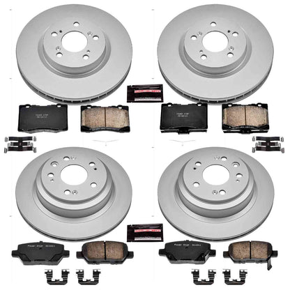 PowerStop Power Stop 05-12 Acura RL Front & Rear Z17 Evolution Geomet Coated Brake Kit CRK4045