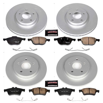 PowerStop Power Stop 08-13 Volvo C30 Front & Rear Z23 Evolution Sport Coated Brake Kit CRK4051