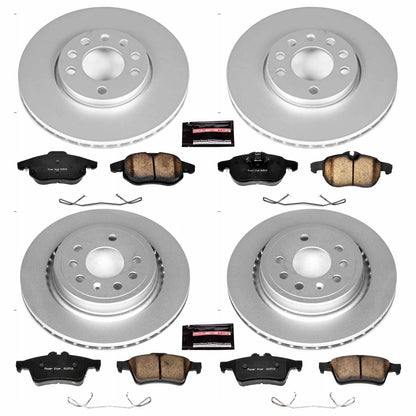 PowerStop Power Stop 06-07 Saab 9-3 Front & Rear Z23 Evolution Sport Coated Brake Kit CRK4054