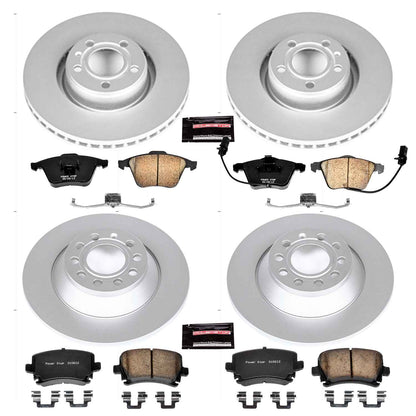 PowerStop Power Stop 05-11 Audi A6 Front & Rear Z23 Evolution Sport Coated Brake Kit CRK4066