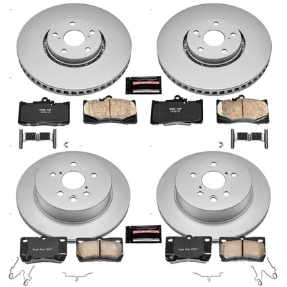PowerStop Power Stop 07-11 Lexus GS350 Front & Rear Z17 Evolution Geomet Coated Brake Kit CRK4070