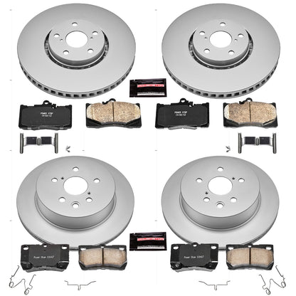 PowerStop Power Stop 07-11 Lexus GS350 Front & Rear Z17 Evolution Geomet Coated Brake Kit CRK4070