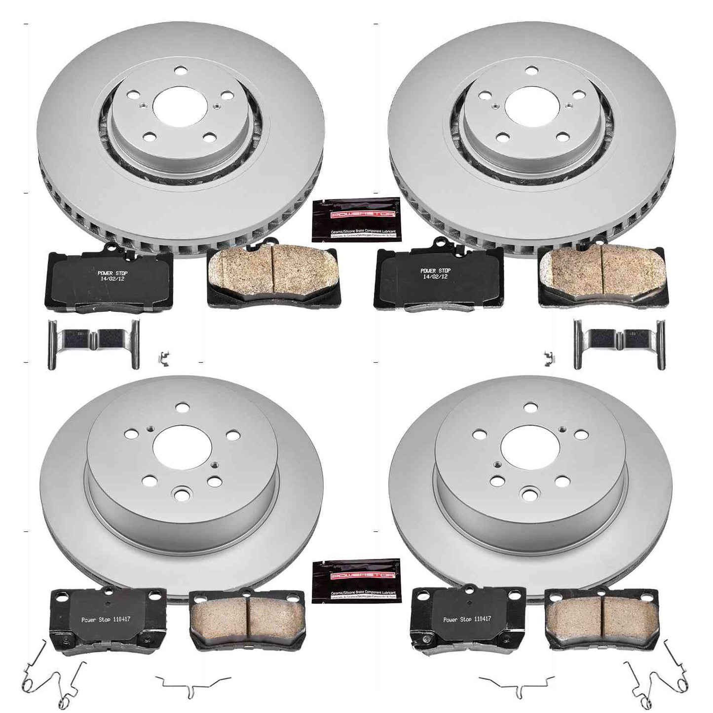 PowerStop Power Stop 07-11 Lexus GS350 Front & Rear Z17 Evolution Geomet Coated Brake Kit CRK4071
