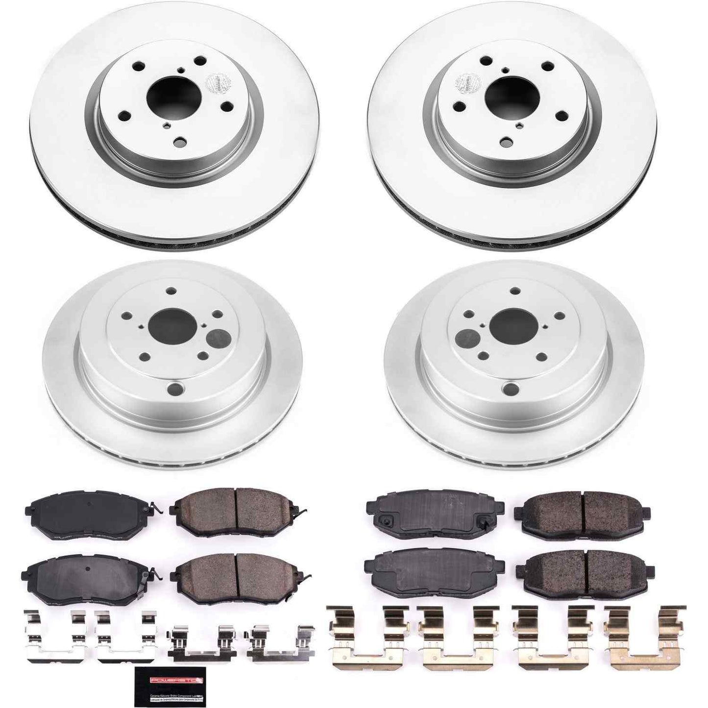 PowerStop Power Stop 06-07 Subaru B9 Tribeca Front & Rear Z17 Evolution Geomet Coated Brake Kit CRK4088