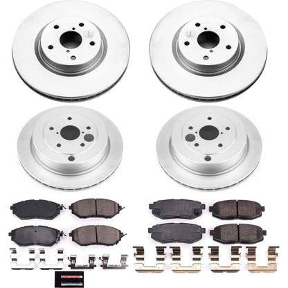 PowerStop Power Stop 06-07 Subaru B9 Tribeca Front & Rear Z17 Evolution Geomet Coated Brake Kit CRK4088