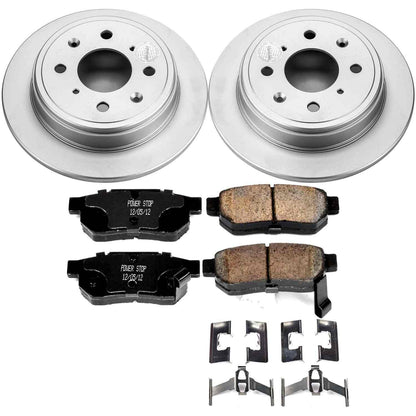 PowerStop Power Stop 90-01 Acura Integra Rear Z17 Evolution Geomet Coated Brake Kit CRK408