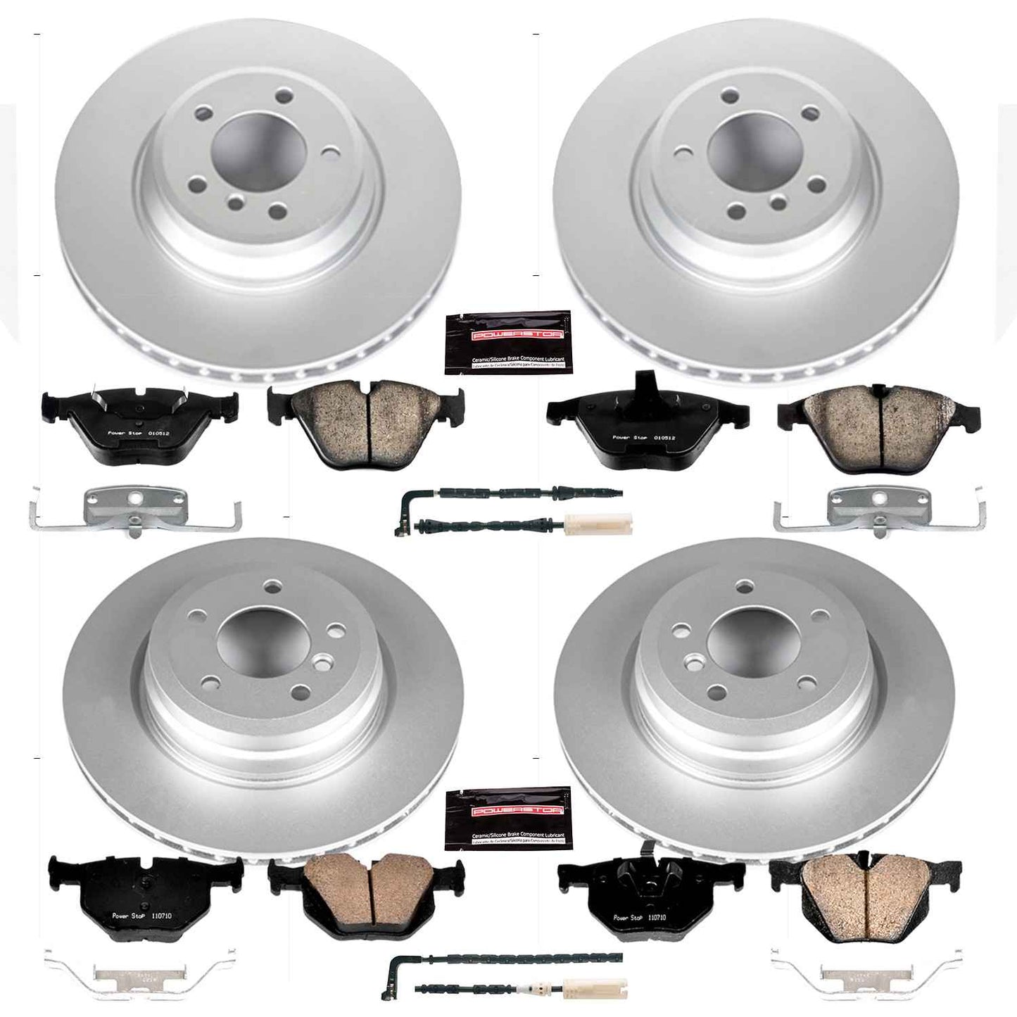 PowerStop Power Stop 2009 BMW 335d Front & Rear Z23 Evolution Sport Coated Brake Kit CRK4094
