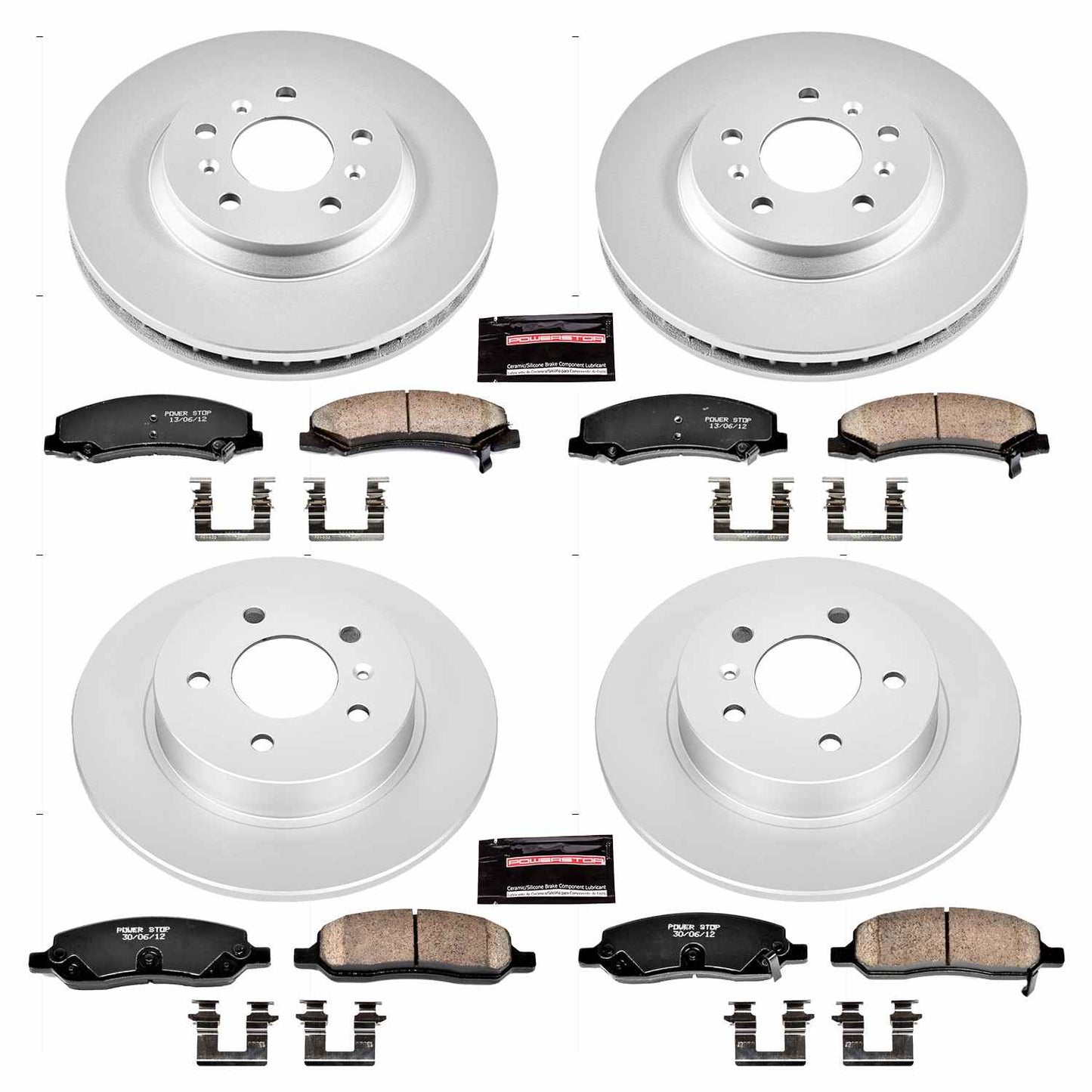 PowerStop Power Stop 06-11 Buick Lucerne Front & Rear Z17 Evolution Geomet Coated Brake Kit CRK4096
