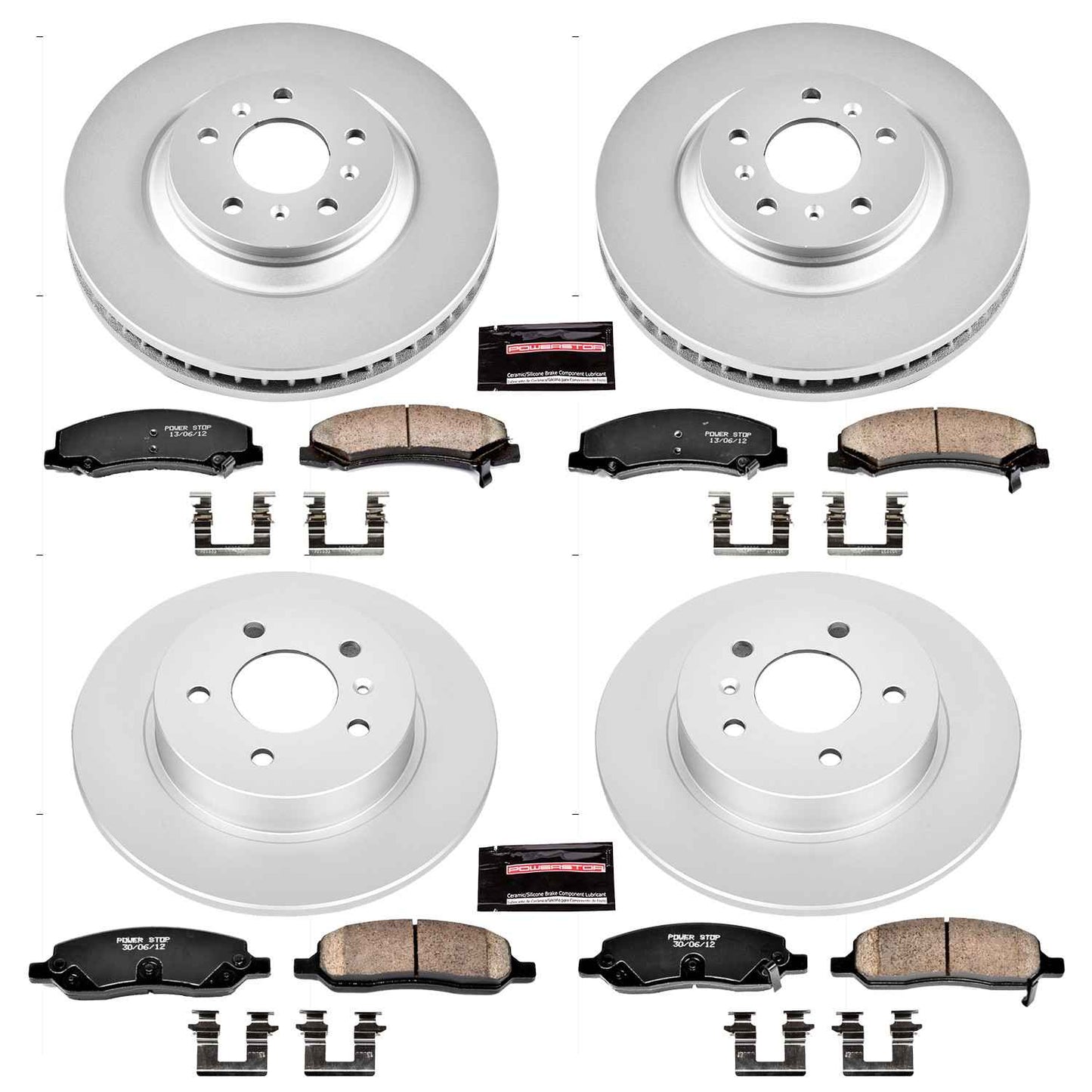 PowerStop Power Stop 06-11 Buick Lucerne Front & Rear Z17 Evolution Geomet Coated Brake Kit CRK4097