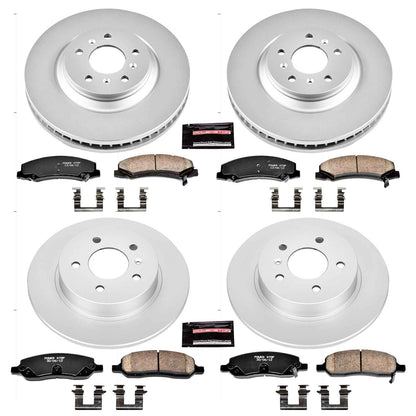 PowerStop Power Stop 06-11 Buick Lucerne Front & Rear Z17 Evolution Geomet Coated Brake Kit CRK4097